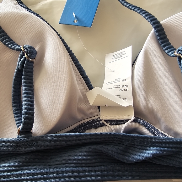 New CUPSHE Turquoise Ribbed Bikini Set - Picture 10 of 10